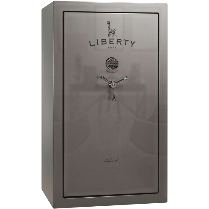 Colonial | 30 | Level 3 Security | 75 Minute Fire Protection | Gray Gloss | Black Electronic Lock | 60.5"(H) x 36"(W) x 25"(D)