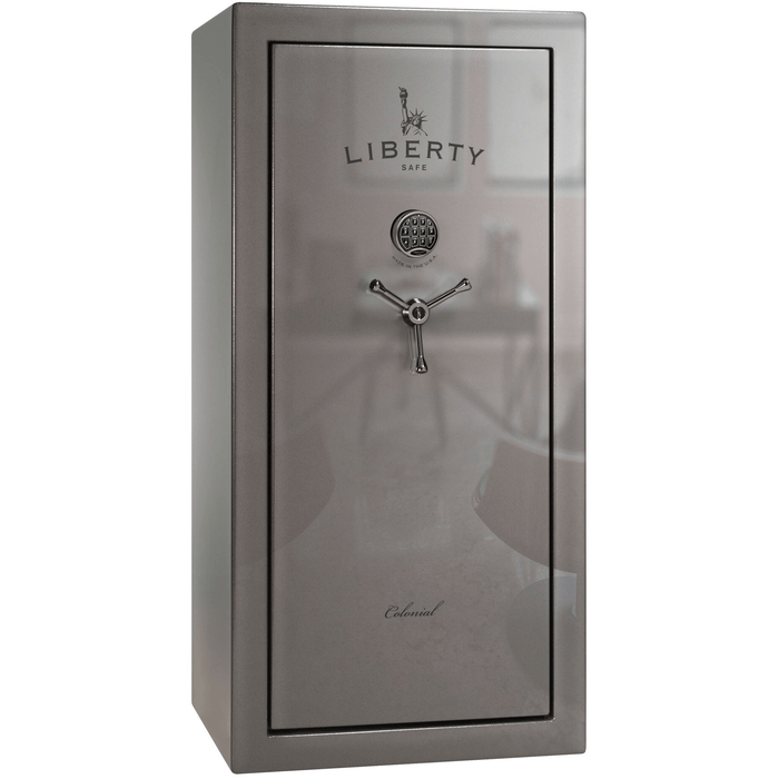 Colonial | 23 | Level 3 Security | 75 Minute Fire Protection | Gray Gloss | Black Electronic Lock | 60.5"(H) x 30"(W) x 25"(D)