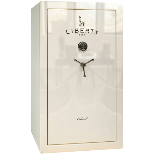 Colonial | 30 | Level 3 Security | 75 Minute Fire Protection | White Gloss | Black Electronic Lock | 60.5"(H) x 36"(W) x 25"(D)
