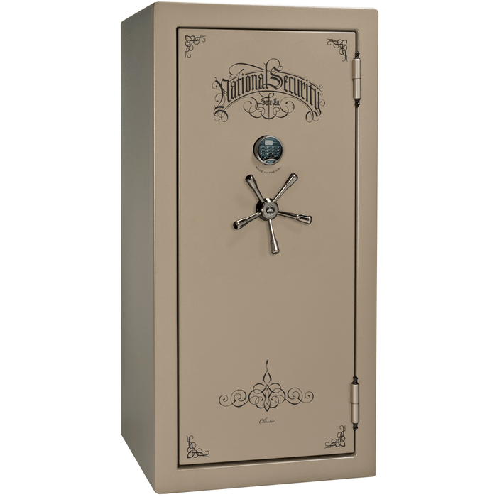 Classic Plus | 25 | Level 7 Security | 110 Minute Fire Protection | Champagne | Black Electronic Lock | 60.5"(H) x 30"(W) x 29"(D)