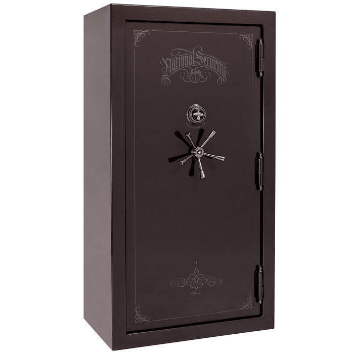 Classic Plus | 40 | Level 7 Security | 110 Minute Fire Protection | Black Cherry Gloss | Black Mechanical Lock | 65.5"(H) x 36"(W) x 32"(D)