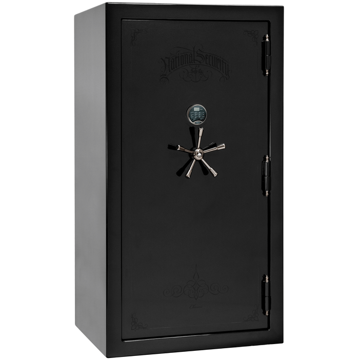 Classic Plus | 40 | Level 7 Security | 110 Minute Fire Protection | Black Gloss | Black Electronic Lock | 65.5"(H) x 36"(W) x 32"(D)