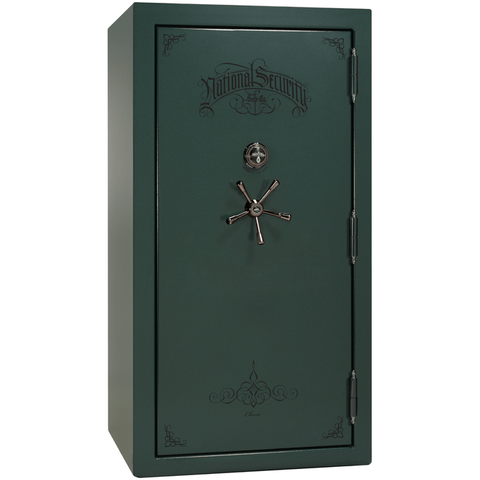 Classic Plus | 40 | Level 7 Security | 110 Minute Fire Protection | Green | Black Mechanical Lock | 65.5"(H) x 36"(W) x 32"(D)