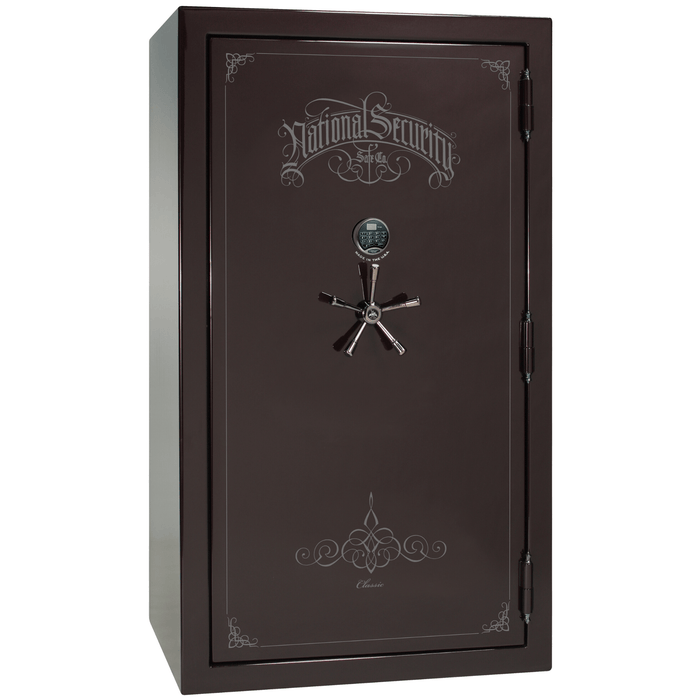 Classic Plus | 50 | Level 7 Security | 110 Minute Fire Protection | Black Cherry Gloss | Black Electronic Lock | 72.5"(H) x 42"(W) x 32"(D)