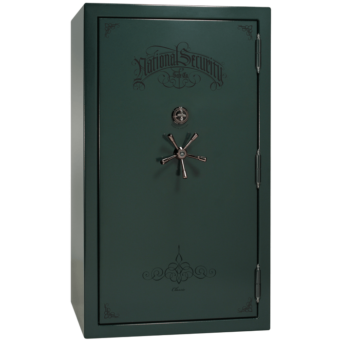 Classic Plus | 50 | Level 7 Security | 110 Minute Fire Protection | Green | Black Mechanical Lock | 72.5"(H) x 42"(W) x 32"(D)