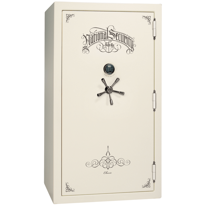 Classic Plus | 50 | Level 7 Security | 110 Minute Fire Protection | White | Black Electronic Lock | 72.5"(H) x 42"(W) x 32"(D)