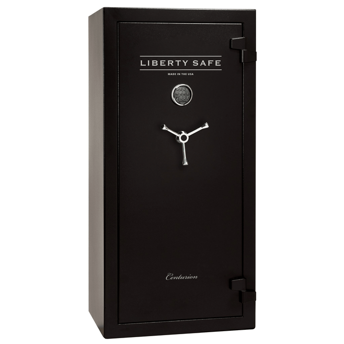 Centurion DLX | 24 | Level 1 Security | 40 Minute Fire Protection | Black | Chrome Electronic Lock | 59.5"(H) x 28.25"(W) x 22"(D)
