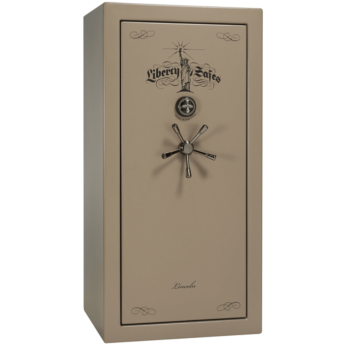 Lincoln | 25 | Level 5 Security | 110 Minute Fire Protection | Champagne | Black Mechanical Lock | 60.5"(H) x 30"(W) x 28.5"(D)