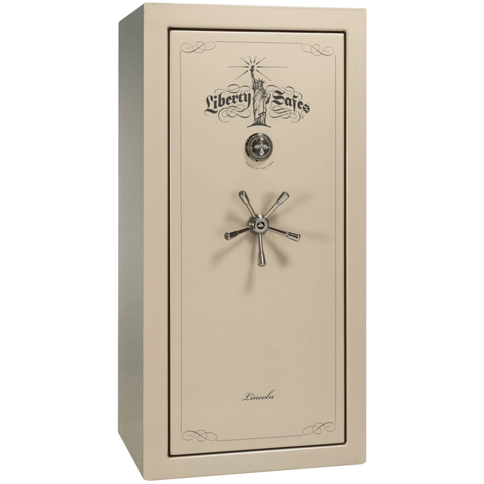 Lincoln | 25 | Level 5 Security | 110 Minute Fire Protection | Champagne Gloss | Black Mechanical Lock | 60.5"(H) x 30"(W) x 28.5"(D)