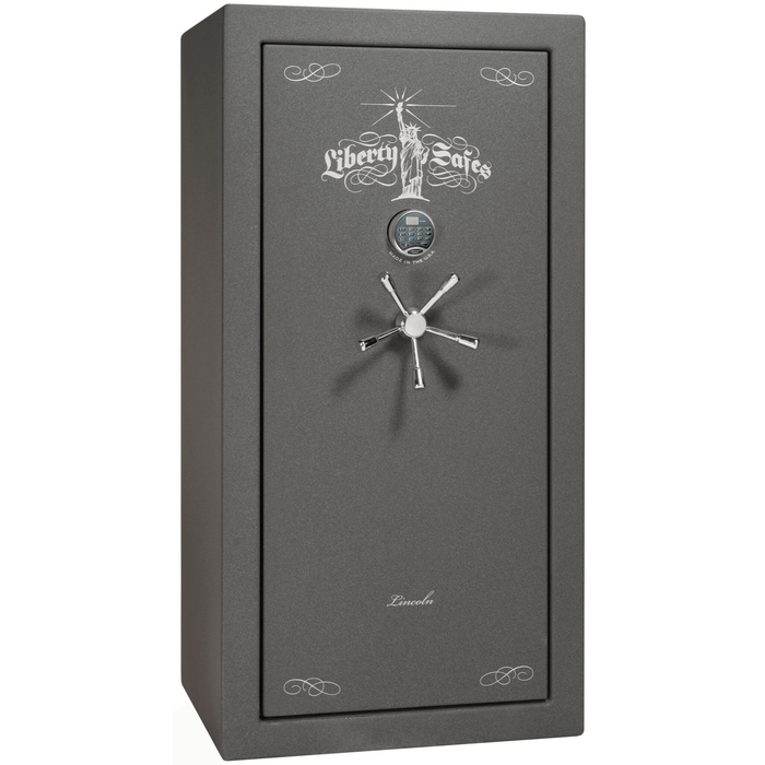 Lincoln | 25 | Level 5 Security | 110 Minute Fire Protection | Granite | Chrome Electronic Lock | 60.5"(H) x 30"(W) x 28.5"(D)