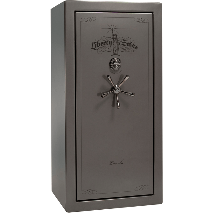 Lincoln | 25 | Level 5 Security | 110 Minute Fire Protection | Gray Gloss | Black Mechanical Lock | 60.5"(H) x 30"(W) x 28.5"(D)