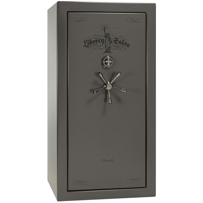 Lincoln | 25 | Level 5 Security | 110 Minute Fire Protection | Gray | Black Mechanical Lock | 60.5"(H) x 30"(W) x 28.5"(D)