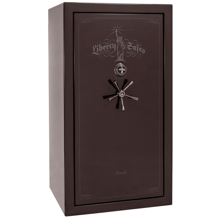Lincoln | 40 | Level 5 Security | 110 Minute Fire Protection | Black Cherry Gloss | Black Mechanical Lock | 66.5"(H) x 36"(W) x 32"(D)