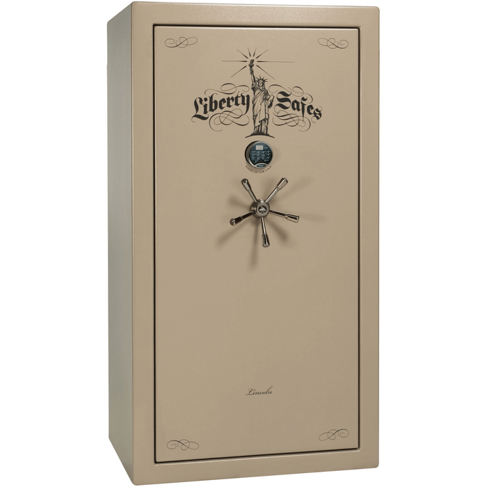 Lincoln | 40 | Level 5 Security | 110 Minute Fire Protection | Champagne | Black Electronic Lock | 66.5"(H) x 36"(W) x 32"(D)