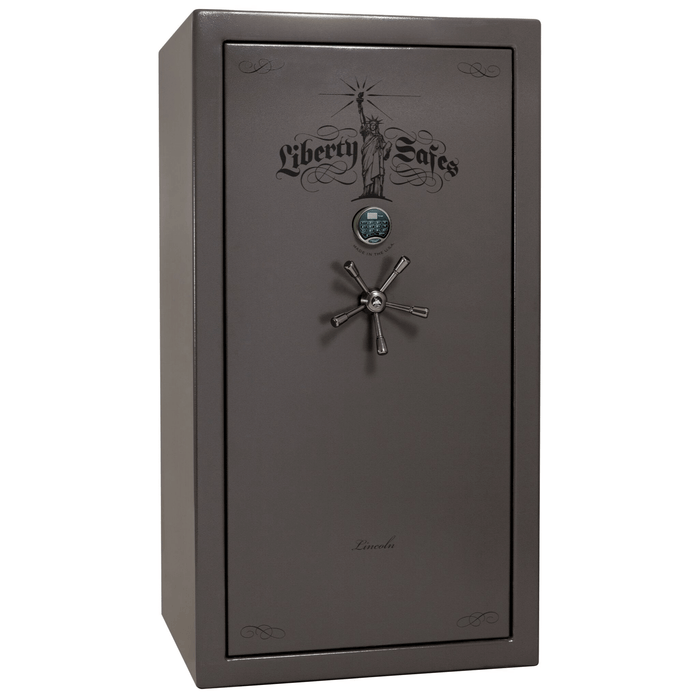 Lincoln | 40 | Level 5 Security | 110 Minute Fire Protection | Gray | Black Electronic Lock | 66.5"(H) x 36"(W) x 32"(D)
