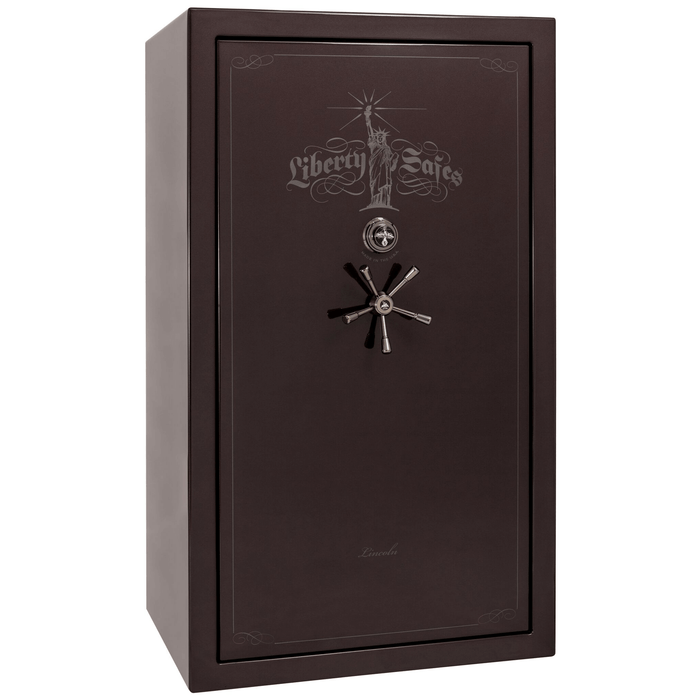 Lincoln | 50 | Level 5 Security | 110 Minute Fire Protection | Black Cherry Gloss | Black Mechanical Lock | 72.5"(H) x 42"(W) x 32"(D)