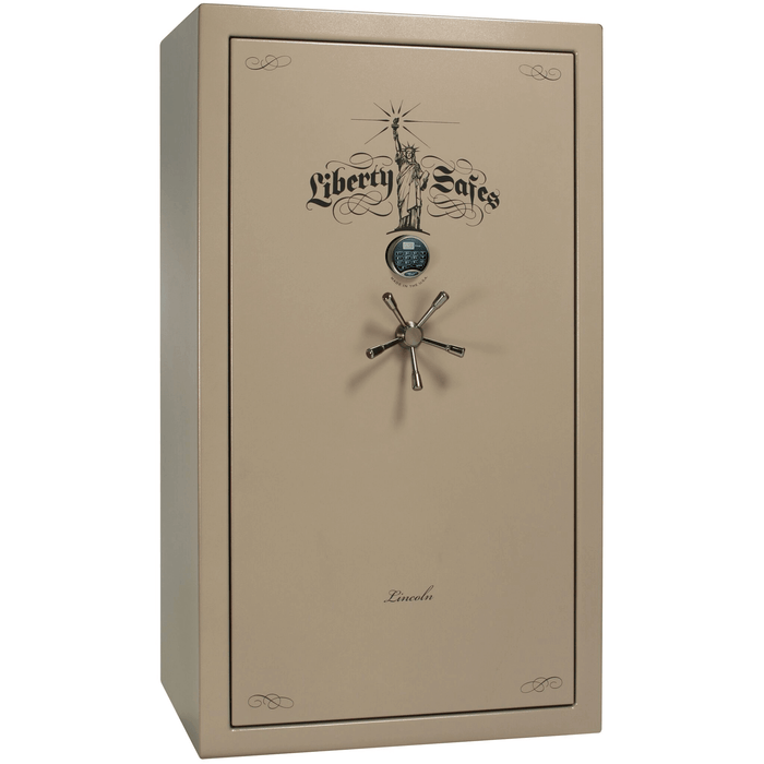 Lincoln | 50 | Level 5 Security | 110 Minute Fire Protection | Champagne | Black Electronic Lock | 72.5"(H) x 42"(W) x 32"(D)
