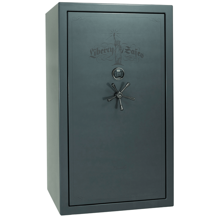 Lincoln | 50 | Level 5 Security | 110 Minute Fire Protection | Forest Mist Gloss | Black Electronic Lock | 72.5"(H) x 42"(W) x 32"(D)