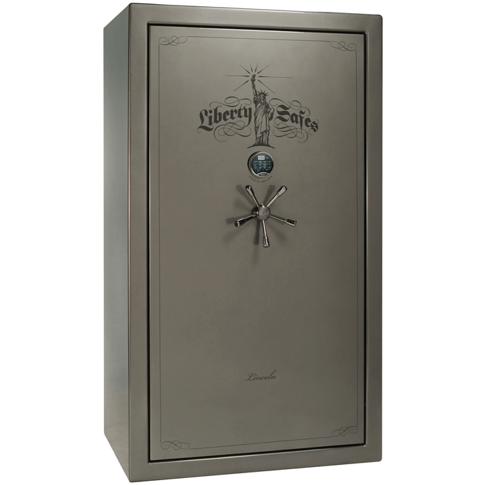 Lincoln | 50 | Level 5 Security | 110 Minute Fire Protection | Gray Gloss | Black Electronic Lock | 72.5"(H) x 42"(W) x 32"(D)