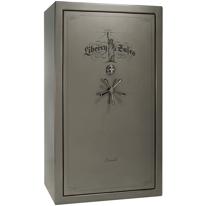 Lincoln | 50 | Level 5 Security | 110 Minute Fire Protection | Gray Gloss | Black Mechanical Lock | 72.5"(H) x 42"(W) x 32"(D)