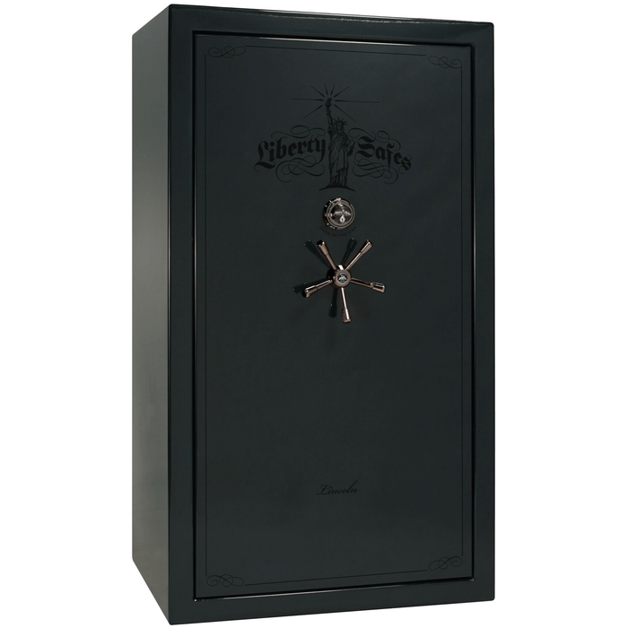 Lincoln | 50 | Level 5 Security | 110 Minute Fire Protection | Green Gloss | Black Mechanical Lock | 72.5"(H) x 42"(W) x 32"(D)