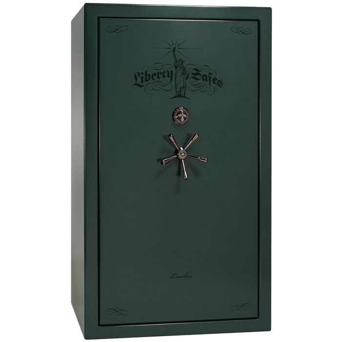 Lincoln | 50 | Level 5 Security | 110 Minute Fire Protection | Green | Black Mechanical Lock | 72.5"(H) x 42"(W) x 32"(D)