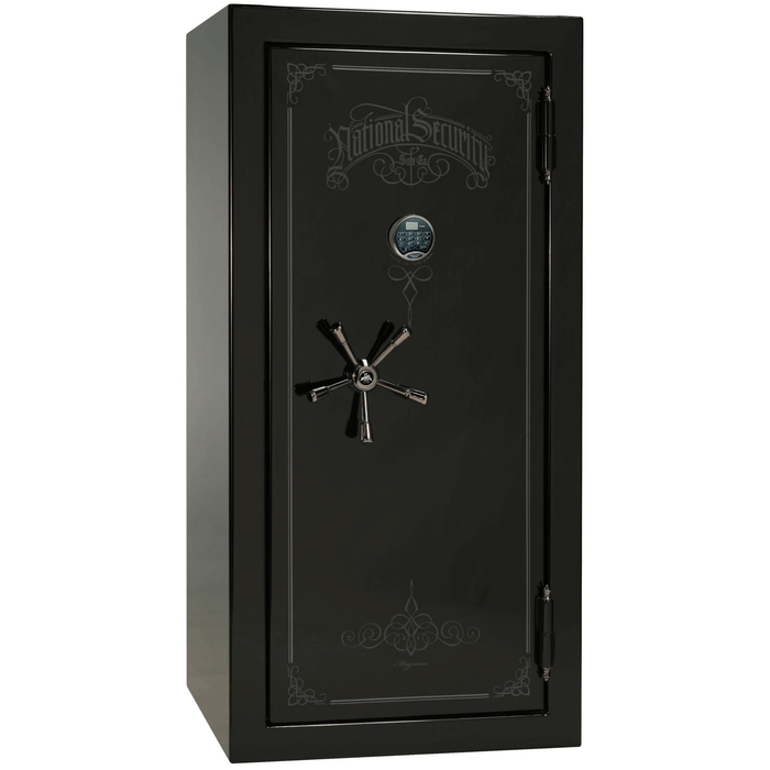 Magnum | 25 | Level 8 Security | 2.5 Hours Fire Protection | Black Gloss | Black Electronic Lock | 60.5"(H) x 30"(W) x 29"(D)