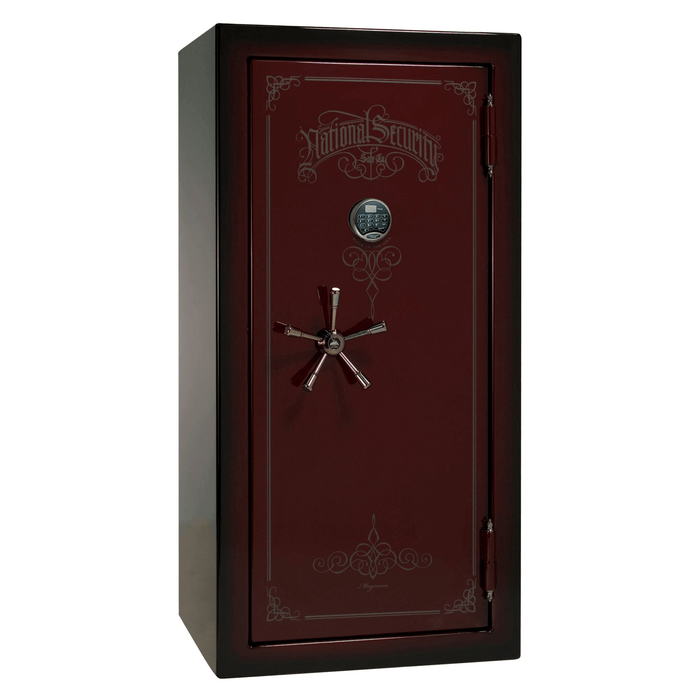 Magnum | 25 | Level 8 Security | 2.5 Hours Fire Protection | Burgundy 2-Tone | Black Electronic Lock | 60.5"(H) x 30"(W) x 29"(D)