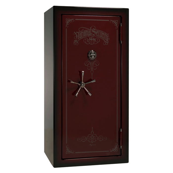 Magnum | 25 | Level 8 Security | 2.5 Hours Fire Protection | Burgundy 2-Tone | Black Mechanical Lock | 60.5"(H) x 30"(W) x 29"(D)