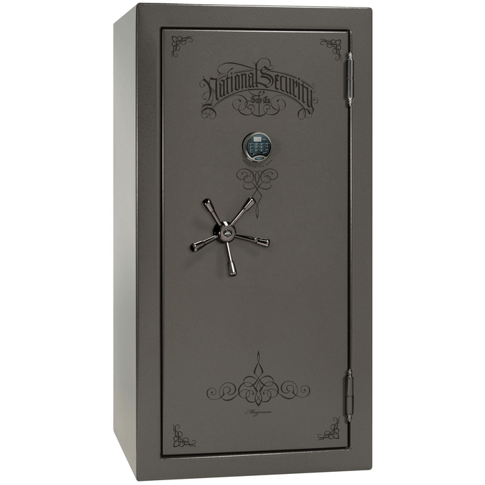 Magnum | 25 | Level 8 Security | 2.5 Hours Fire Protection | Gray | Black Electronic Lock | 60.5"(H) x 30"(W) x 29"(D)