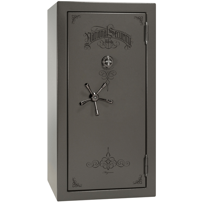 Magnum | 25 | Level 8 Security | 2.5 Hours Fire Protection | Gray | Black Mechanical Lock | 60.5"(H) x 30"(W) x 29"(D)