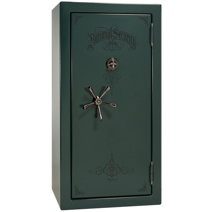 Magnum | 25 | Level 8 Security | 2.5 Hours Fire Protection | Green | Black Mechanical Lock | 60.5"(H) x 30"(W) x 29"(D)