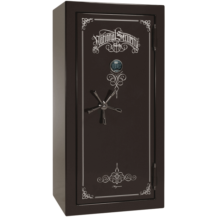 Magnum | 25 | Level 8 Security | 2.5 Hours Fire Protection | Black Cherry Gloss | Black Electronic Lock | 60.5"(H) x 30"(W) x 29"(D)