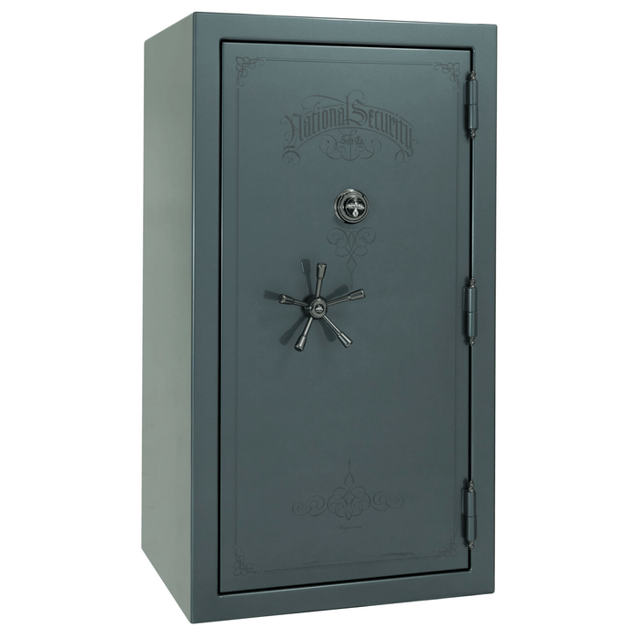 Magnum | 40 | Level 8 Security | 2.5 Hours Fire Protection | Forest Mist Gloss | Black Mechanical Lock | 65.5"(H) x 36"(W) x 32"(D)
