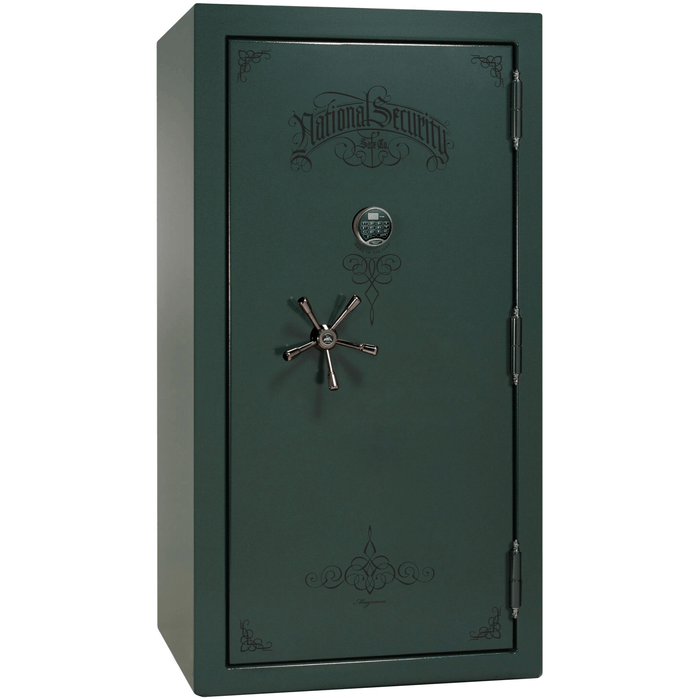 Magnum | 40 | Level 8 Security | 2.5 Hours Fire Protection | Green | Black Electronic Lock | 65.5"(H) x 36"(W) x 32"(D)