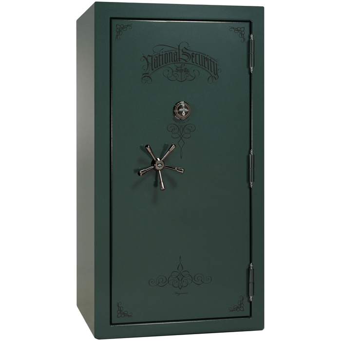 Magnum | 40 | Level 8 Security | 2.5 Hours Fire Protection | Green | Black Mechanical Lock | 65.5"(H) x 36"(W) x 32"(D)
