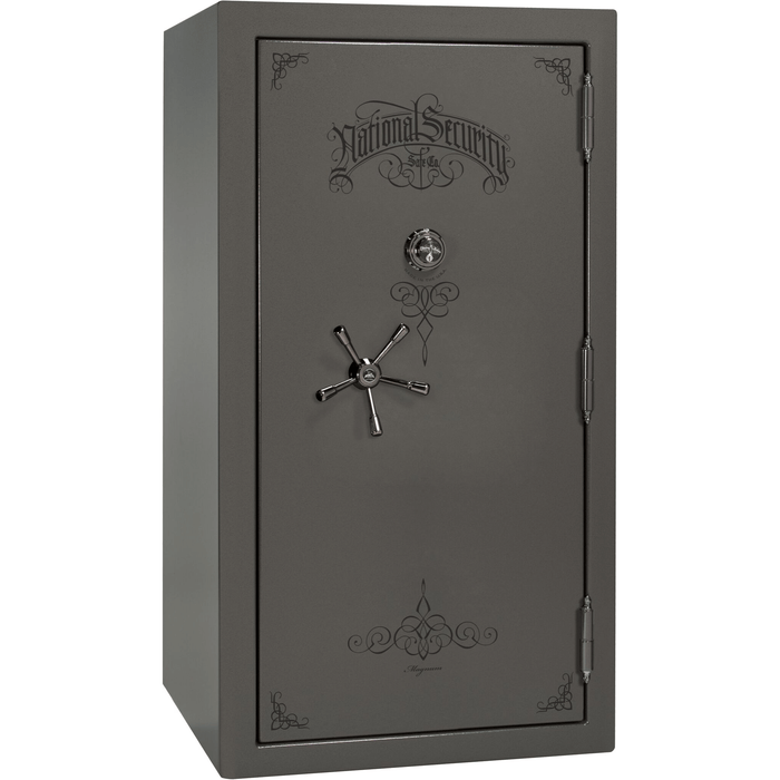 Magnum | 40 | Level 8 Security | 2.5 Hours Fire Protection | Gray | Black Mechanical Lock | 65.5"(H) x 36"(W) x 32"(D)
