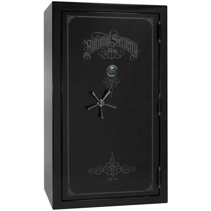 Magnum | 50 | Level 8 Security | 2.5 Hours Fire Protection | Black Gloss | Black Electronic Lock | 72.5"(H) x 42"(W) x 32"(D)