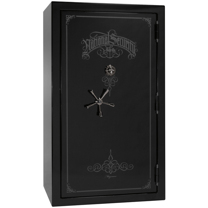 Magnum | 50 | Level 8 Security | 2.5 Hours Fire Protection | Black Gloss | Black Mechanical Lock | 72.5"(H) x 42"(W) x 32"(D)