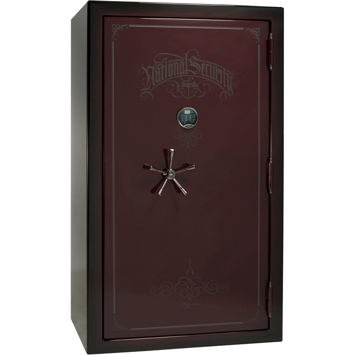 Magnum | 50 | Level 8 Security | 2.5 Hours Fire Protection | Burgundy 2-Tone | Black Electronic Lock | 72.5"(H) x 42"(W) x 32"(D)