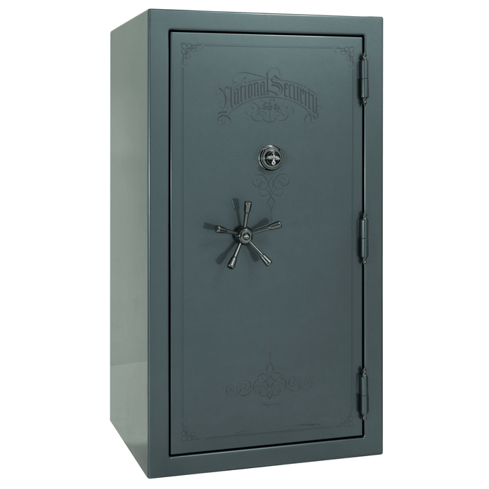 Magnum | 50 | Level 8 Security | 2.5 Hours Fire Protection | Forest Mist Gloss | Black Mechanical Lock | 72.5"(H) x 42"(W) x 32"(D)