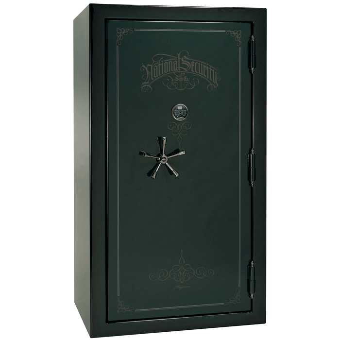 Magnum | 50 | Level 8 Security | 2.5 Hours Fire Protection | Green 2-Tone | Black Electronic Lock | 72.5"(H) x 42"(W) x 32"(D)