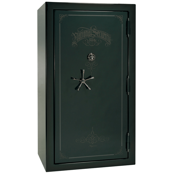 Magnum | 50 | Level 8 Security | 2.5 Hours Fire Protection | Green 2-Tone | Black Mechanical Lock | 72.5"(H) x 42"(W) x 32"(D)