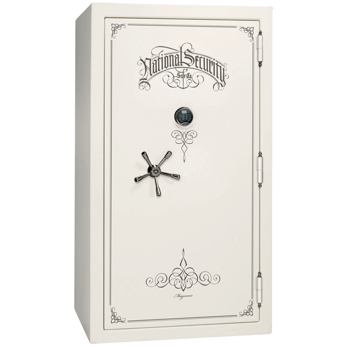Magnum | 50 | Level 8 Security | 2.5 Hours Fire Protection | White Gloss | Black Electronic Lock | 72.5"(H) x 42"(W) x 32"(D)
