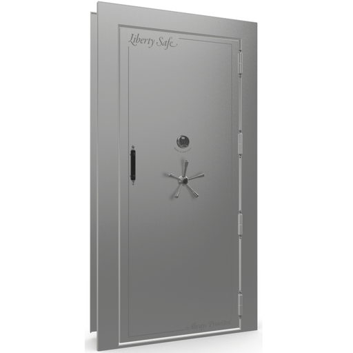 Vault Door Right Outswing | Gray Gloss | Black Electronic Lock | 81-85"(H) x 27-42"(W) x 7-10"(D)