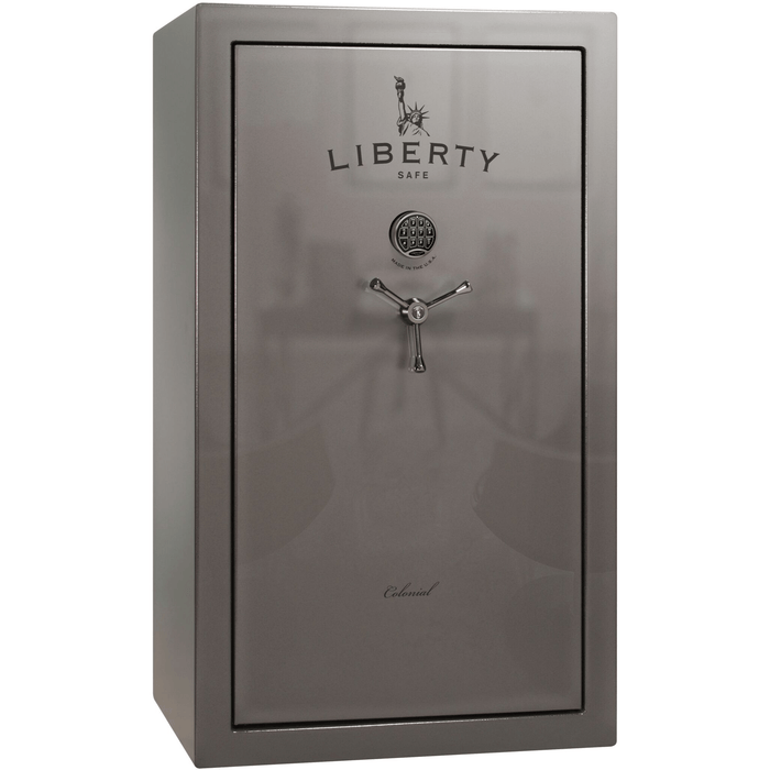 Colonial Series | Level 3 Security | 75 Minute Fire Protection | 50XT | DIMENSIONS: 72.5"(H) X 42"(W) X 30.5"(D) | Black Gloss | Electronic Lock