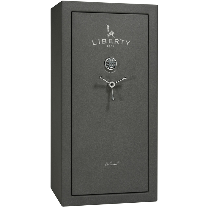 Colonial Series | Level 3 Security | 75 Minute Fire Protection | 23 | DIMENSIONS: 60.5"(H) X 30"(W) X 25"(D) | Black Gloss | Electronic Lock
