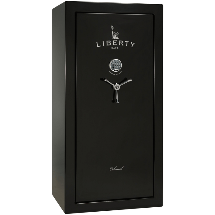 Colonial Series | Level 3 Security | 75 Minute Fire Protection | 30 | DIMENSIONS: 60.5"(H) X 36"(W) X 25"(D) | Black Textured | Electronic Lock