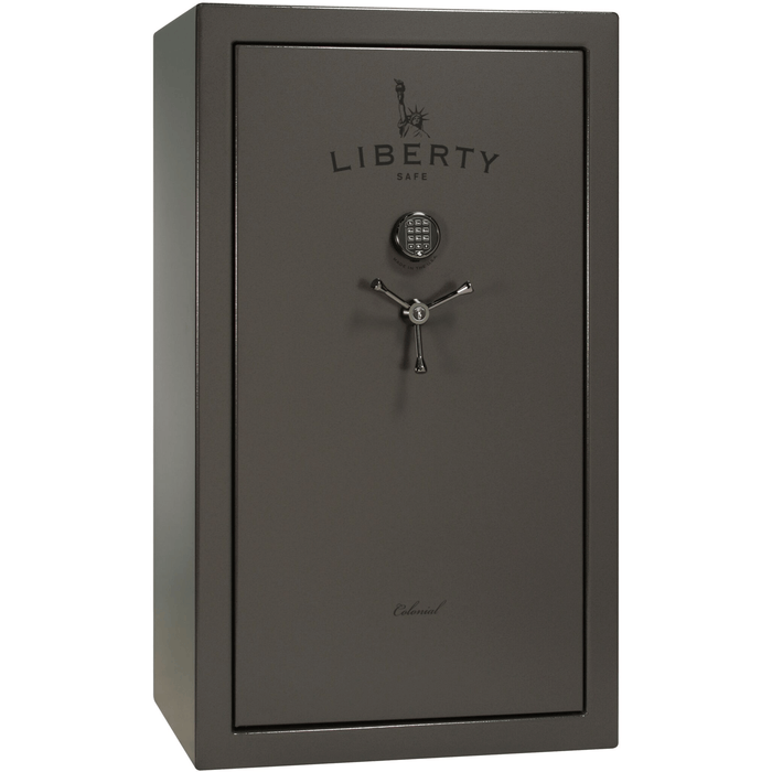 Colonial | 30 | Level 3 Security | 75 Minute Fire Protection | Gray | Black Electronic Lock | 60.5"(H) x 36"(W) x 25"(D)