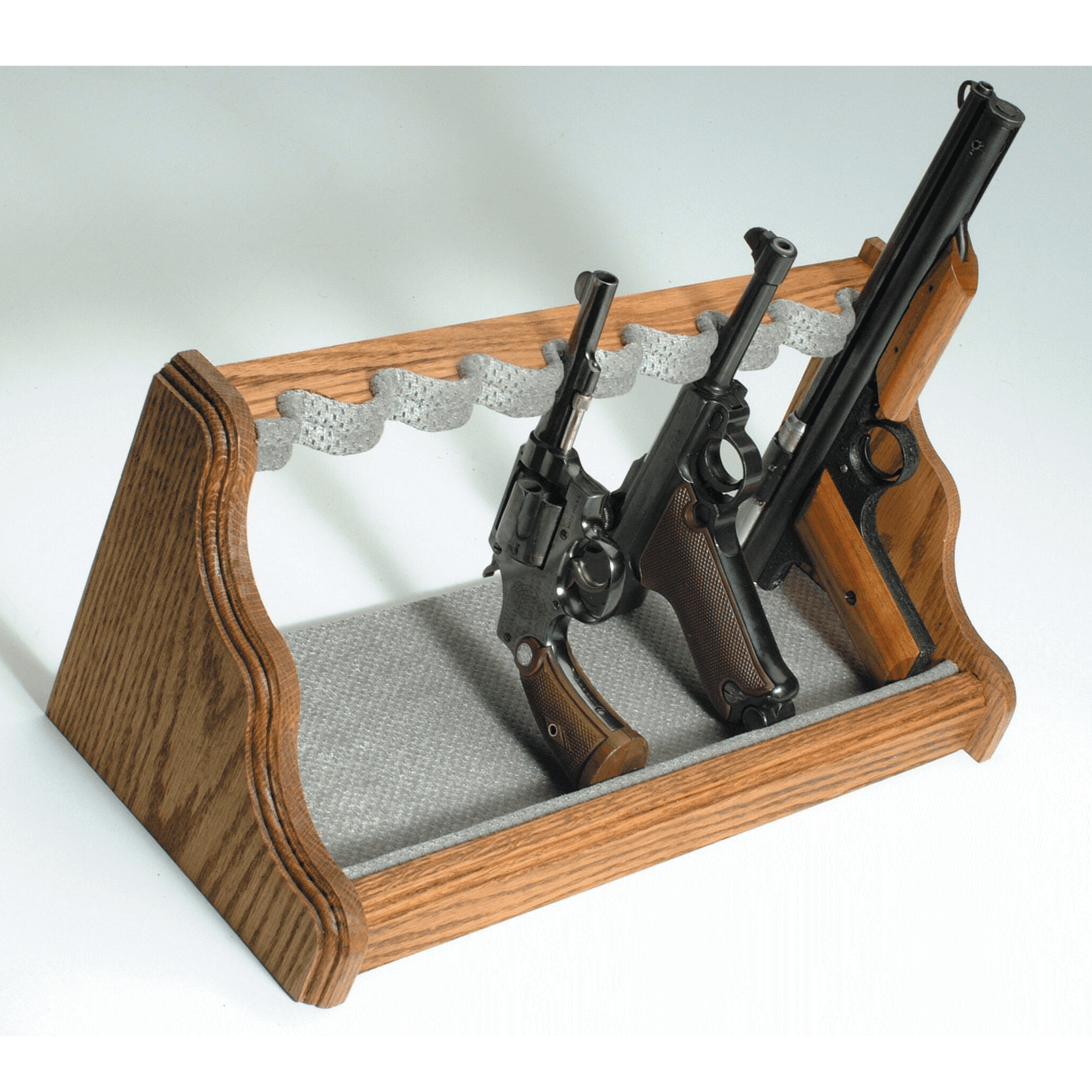 Accessory - Storage - Oak Pistol Rack — Hawaii Safes